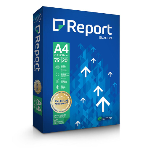 Papel A4 Report Premium 75g - Resma com 500 Folhas